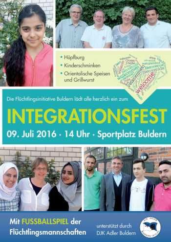 Integrationsfest Einladungsplakat